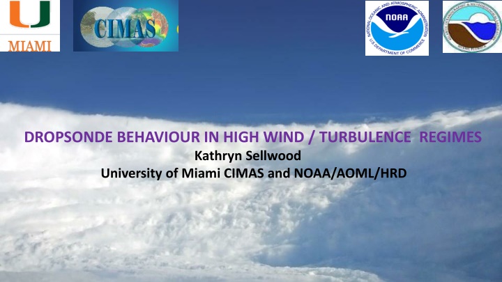 dropsonde behaviour in high wind turbulence n.w