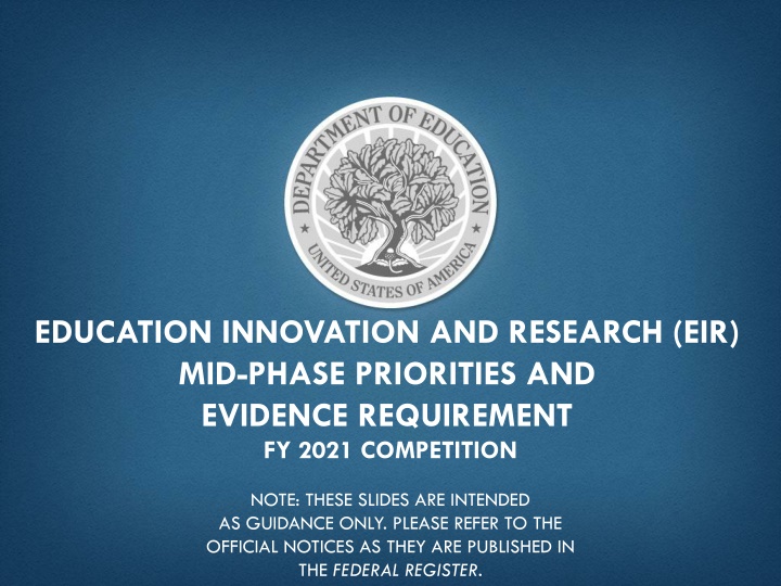 education innovation and research eir mid phase n.w