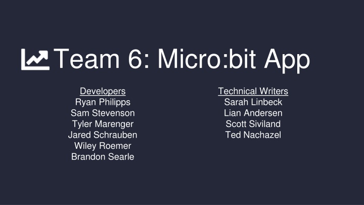 team 6 micro bit app n.w