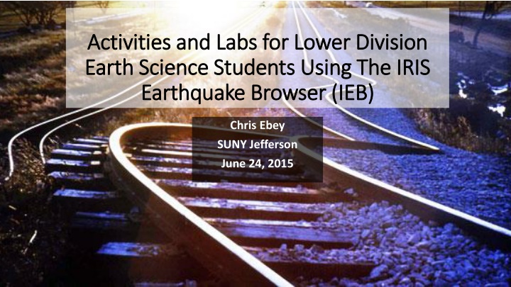 activities and labs for lower division activities n.w