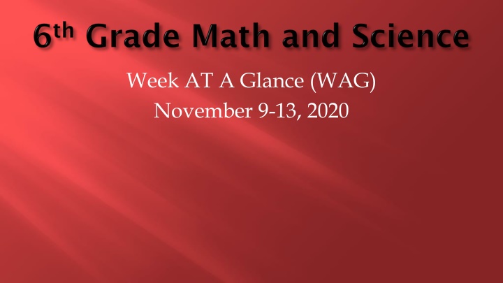 week at a glance wag november 9 13 2020 n.w
