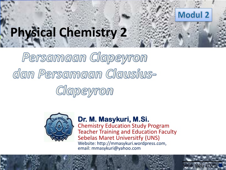 physical chemistry 2 n.w