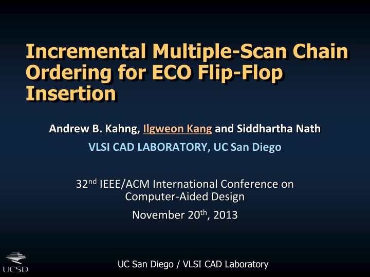 incremental multiple scan chain ordering n.w