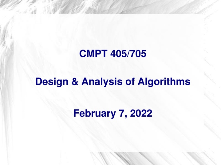 cmpt 405 705 n.w