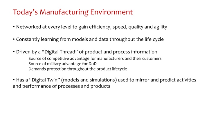 today s manufacturing environment 3 n.w