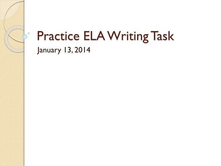 practice ela writing task january 13 2014 n.w