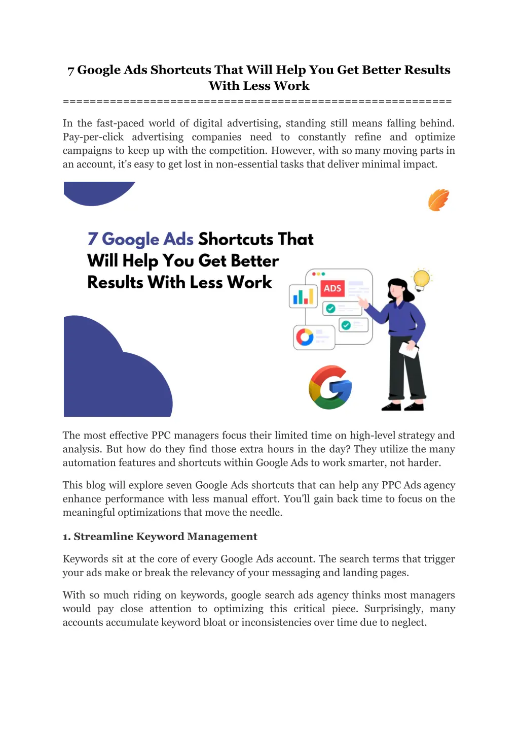 7 google ads shortcuts that will help n.