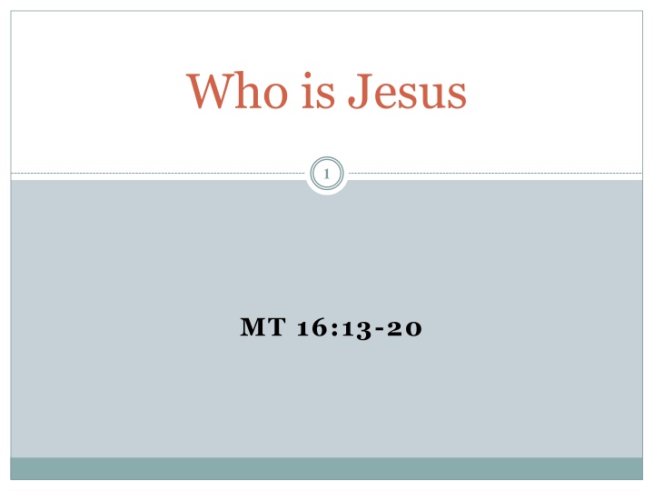 who is jesus n.w