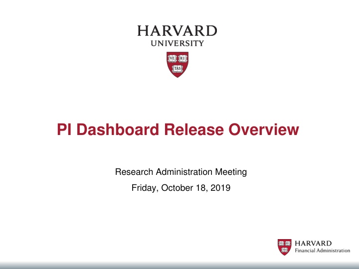 pi dashboard release overview n.w