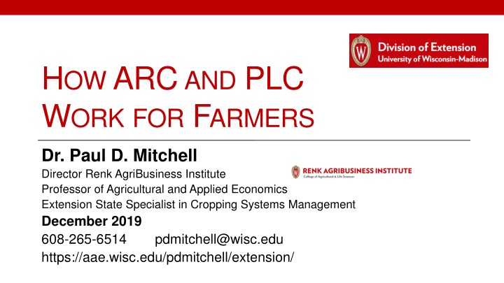 h ow arc and plc w ork for f armers n.w