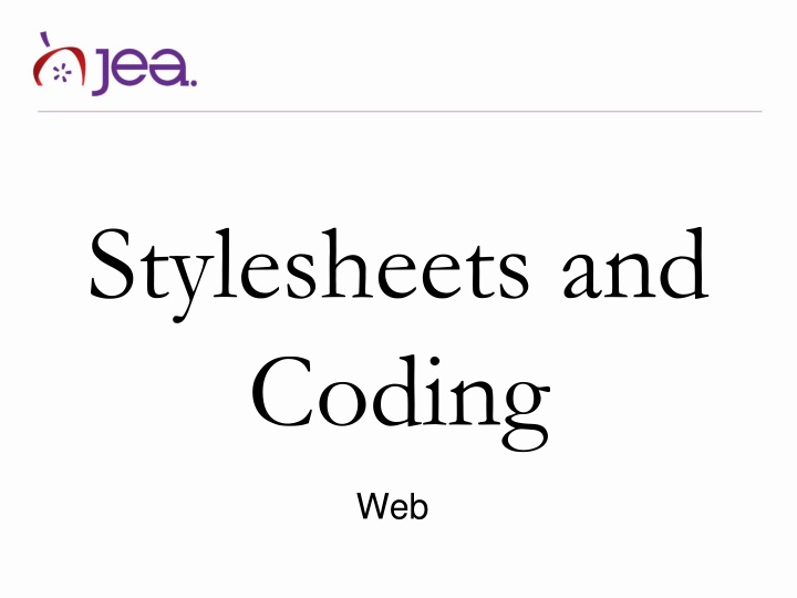 stylesheets and coding n.w
