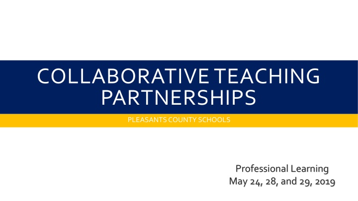collaborative teaching partnerships n.w