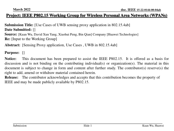 march 2022 project ieee p802 15 working group n.w