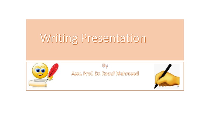 writing presentation writing presentation n.w