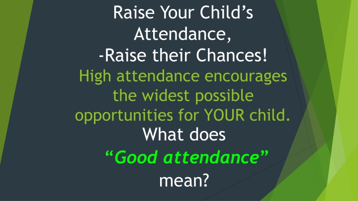 raise your child s attendance raise their chances n.w