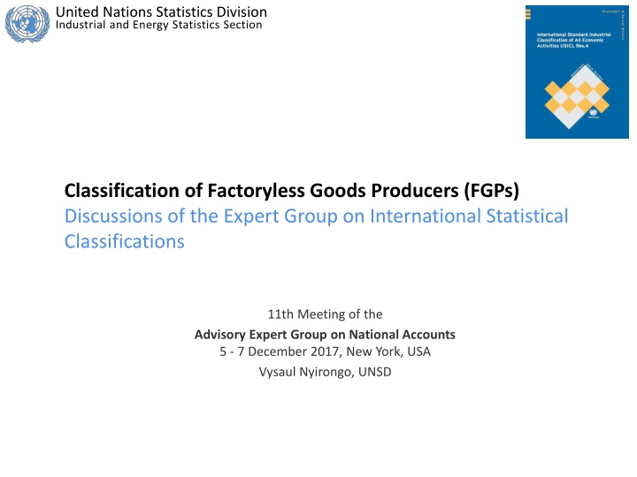 united nations statistics division industrial n.w