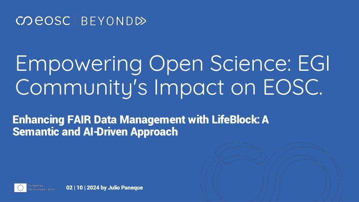 empowering open science egi community s impact n.w