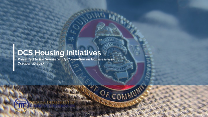 dcs housing initiatives presented to the senate n.w