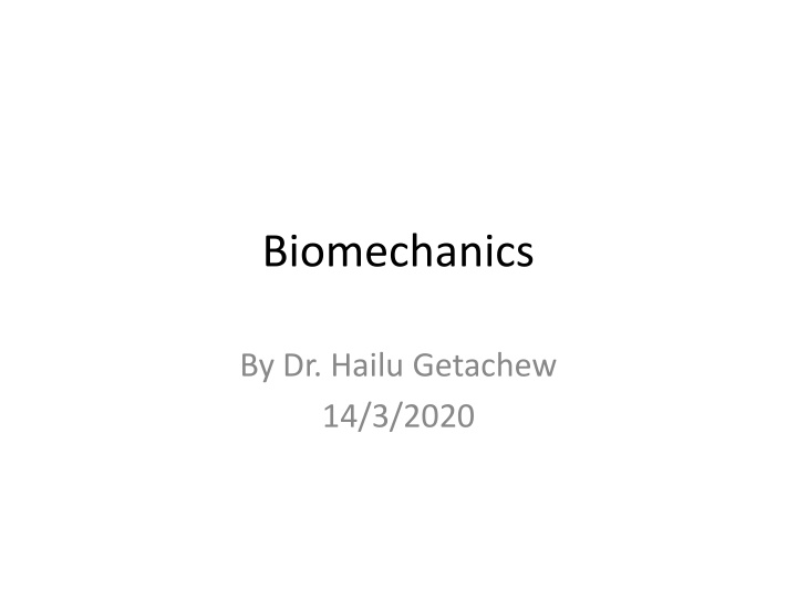 biomechanics n.w