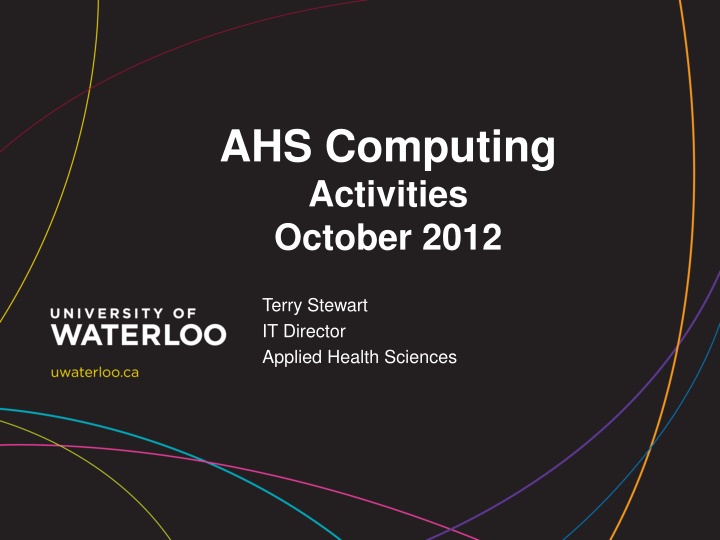 ahs computing activities october 2012 n.w