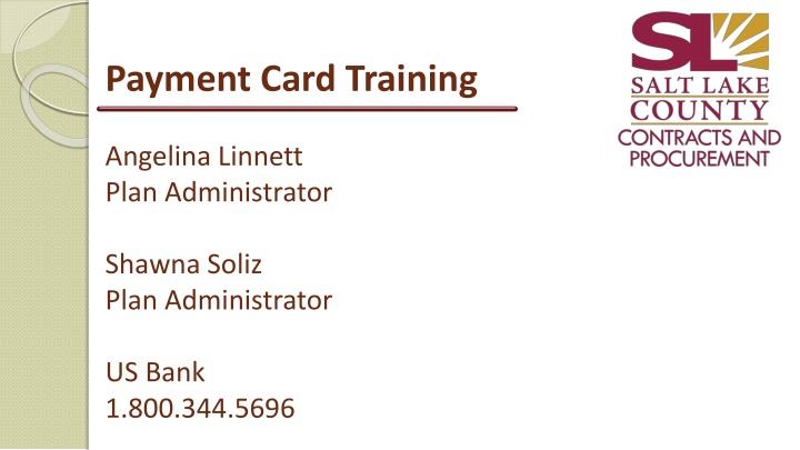 payment card training n.w