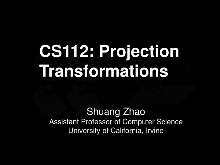 cs112 projection transformations n.w