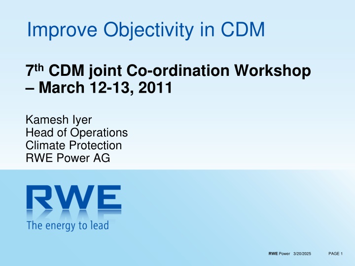 improve objectivity in cdm n.w