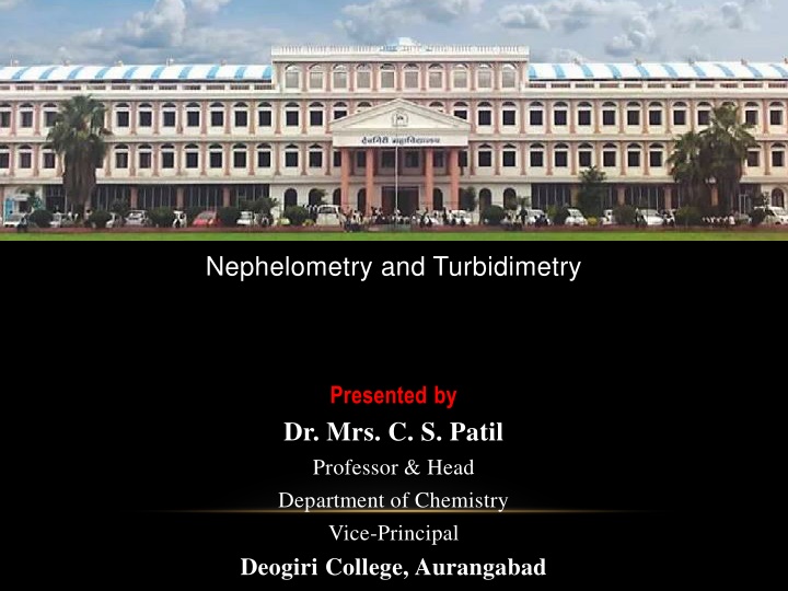 nephelometry and turbidimetry n.w