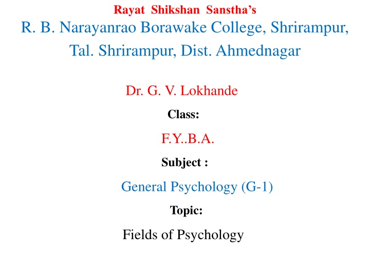 rayat shikshan sanstha s n.w