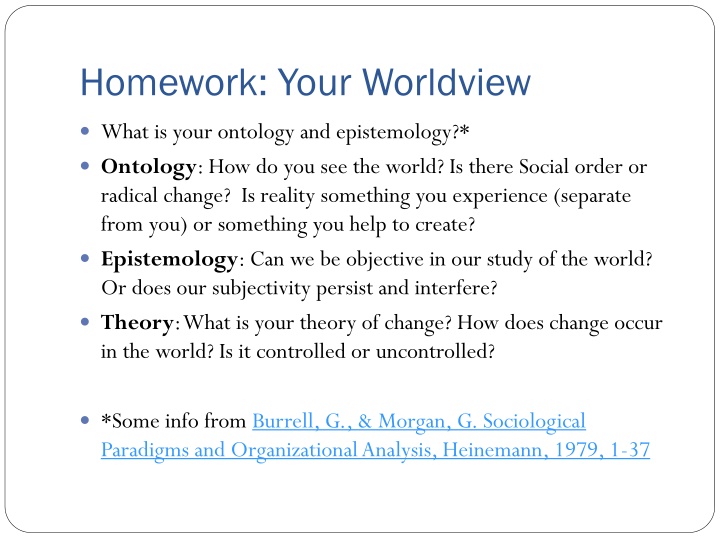 homework your worldview n.w