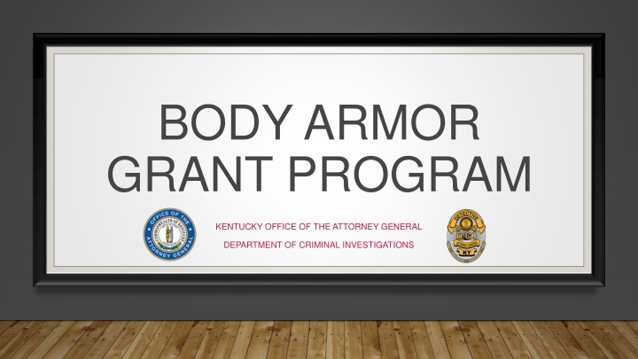 body armor grant program n.w