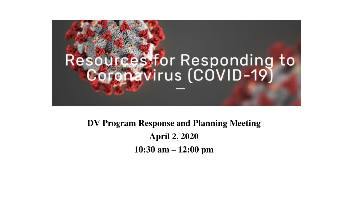 dv program response and planning meeting april n.w