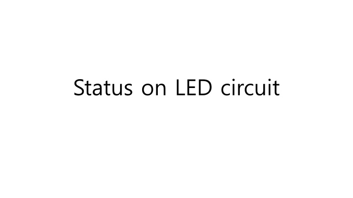 status on led circuit n.w