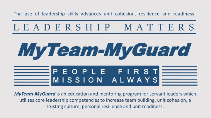 the use of leadership skills advances unit n.w