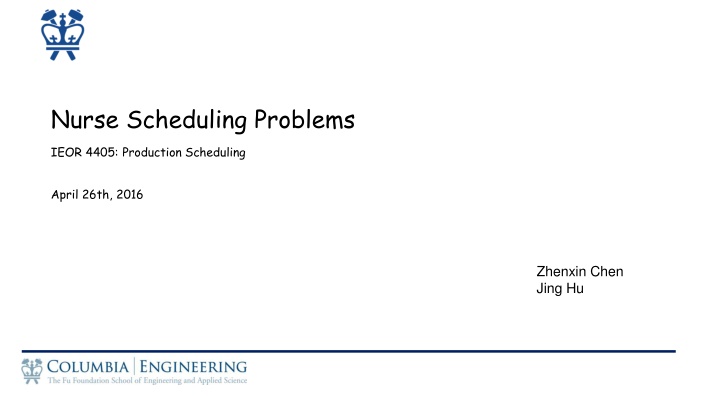 nurse scheduling problems n.w