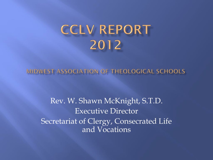 rev w shawn mcknight s t d executive director n.w