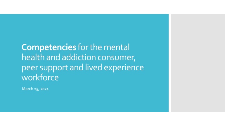 competencies for the mental health and addiction n.w