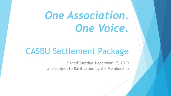 one association one voice n.w
