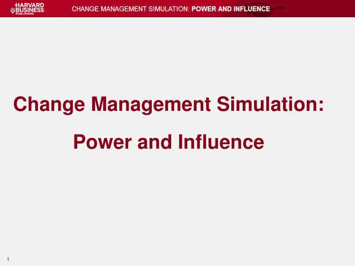 change management simulation n.w