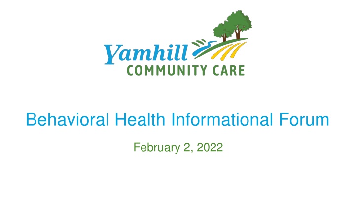 behavioral health informational forum n.w