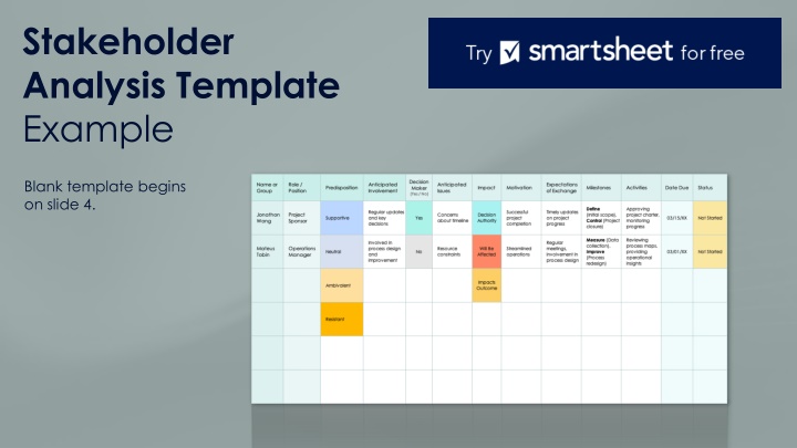 stakeholder analysis template example n.w