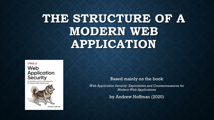 the structure of a modern web application n.w