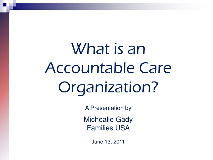 what is an accountable care organization n.w