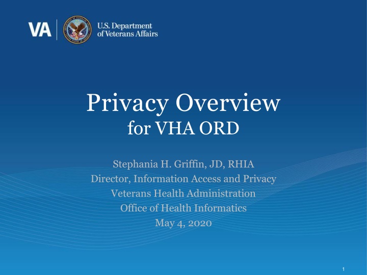 privacy overview for vha ord n.w
