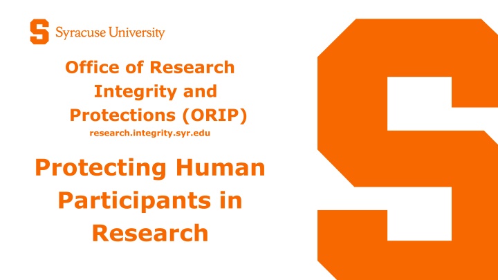 office of research integrity and protections orip n.w