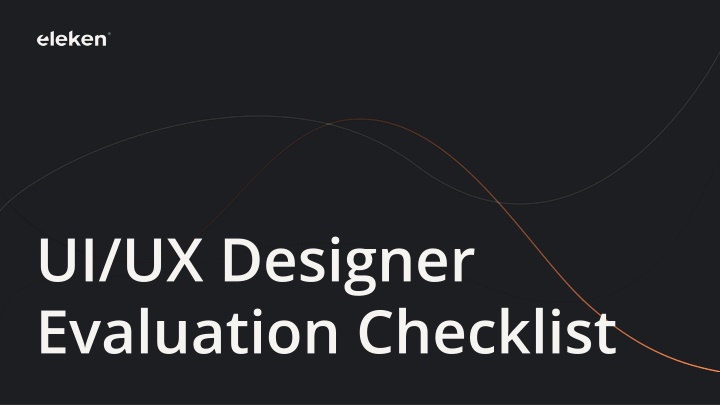 ui ux designer evaluation checklist n.w