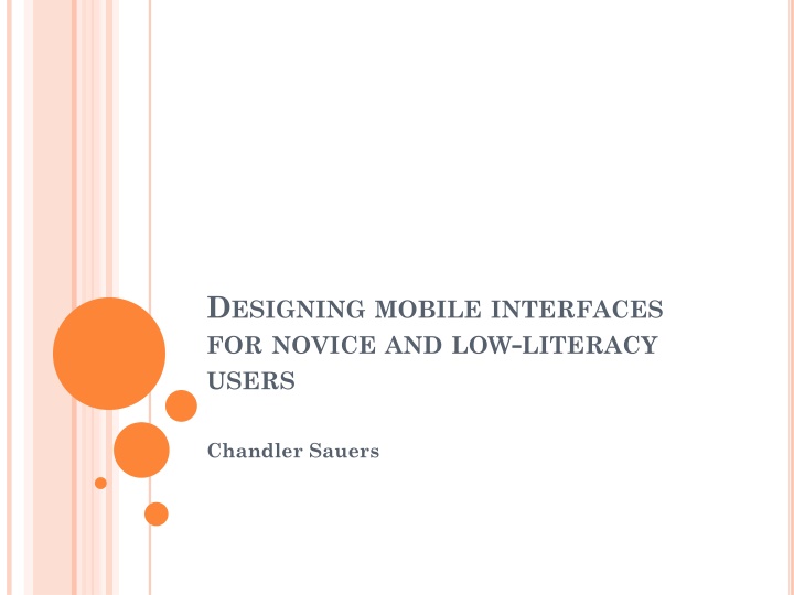 d esigning mobile interfaces for novice n.w