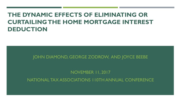 the dynamic effects of eliminating or curtailing n.w