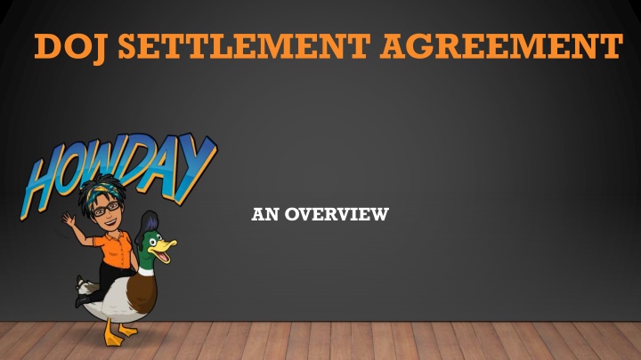 doj settlement agreement n.w