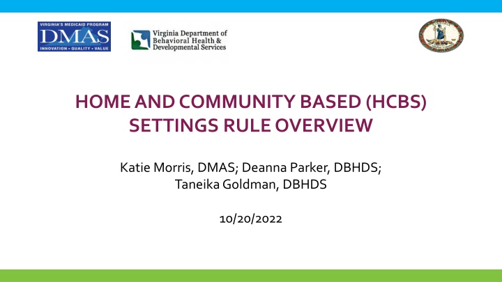 home and community based hcbs settings rule n.w